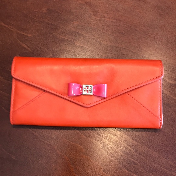 Tory Burch Handbags - Tory Burch Wallet Orange & Pink